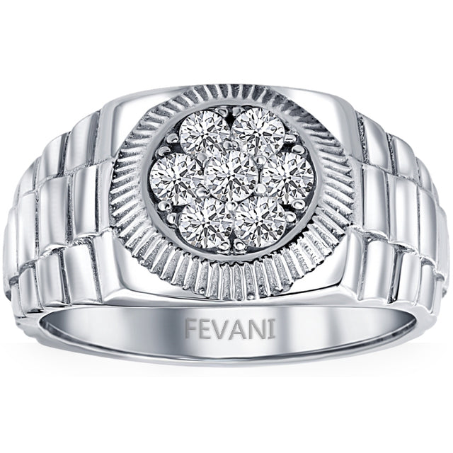 14k White Gold Elena Diamond Ring