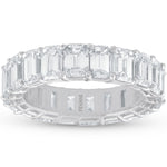 Laden Sie das Bild in den Galerie-Viewer, Platinum Emerald Cut Diamond Corynne Ring