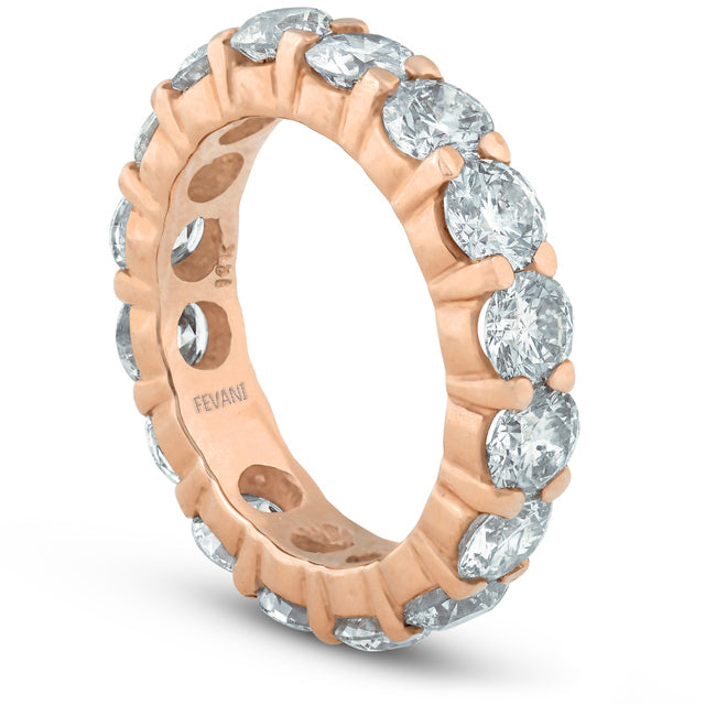 14k Rose Gold Diamond Daniela Wedding Anniversary Ring