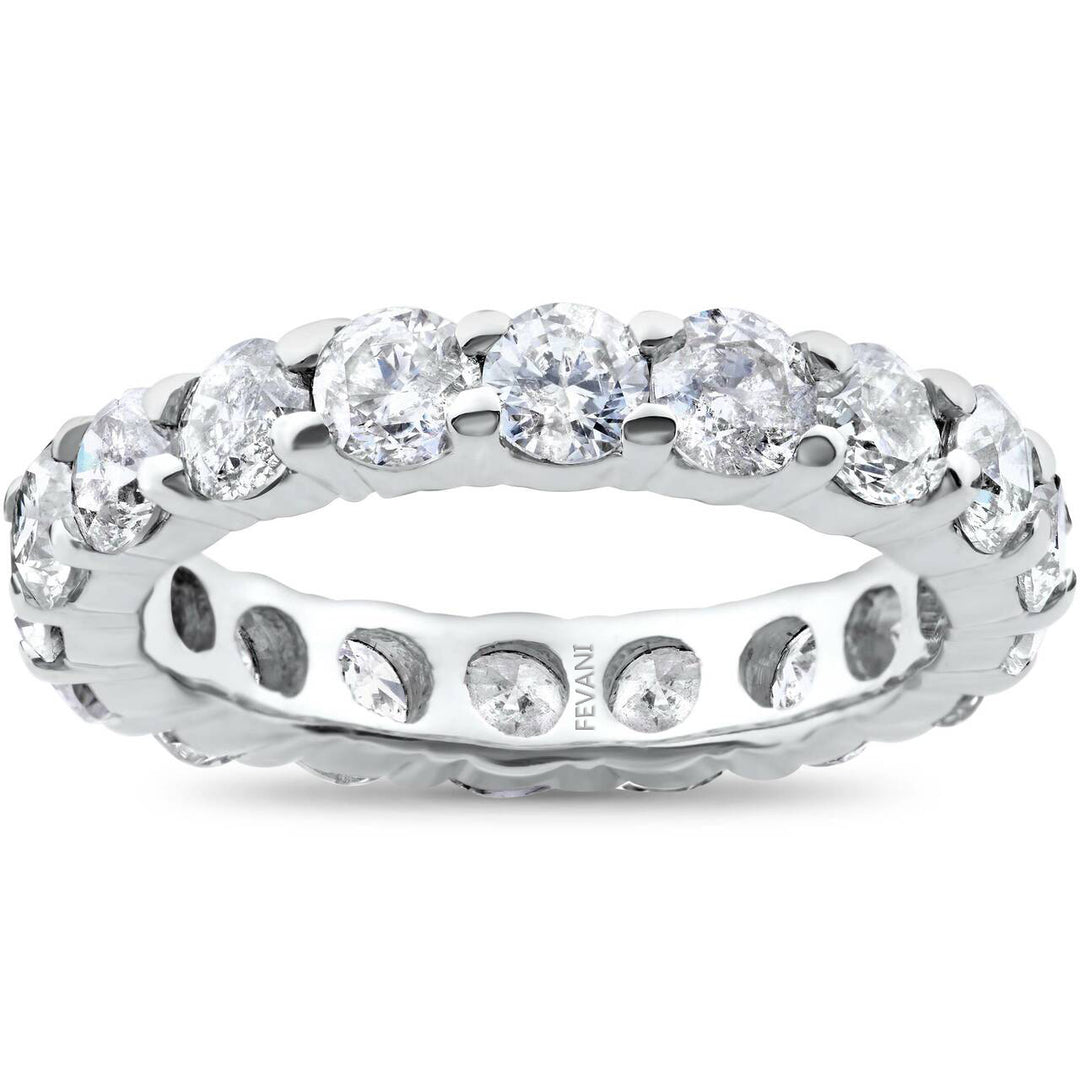 14k White Gold Diamond Cammyl Eternity Wedding Ring