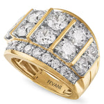 Load image into Gallery viewer, 10k Yellow Gold Franchele Diamond Anniversary Ring