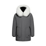 Load image into Gallery viewer, Men&#39;s Imperial Arctic Parka in Graphite Gray - (Blue Fox Trim)