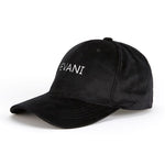 Load image into Gallery viewer, Fevani Baseball Cap in Velour Black/ White