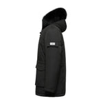 Load image into Gallery viewer, Men&#39;s Grandeur Warm Winter Jacket in Black - (Black Fox Trim)
