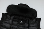Laden Sie das Bild in den Galerie-Viewer, Men&#39;s Grandeur Warm Winter Jacket in Black - (Black Fox Trim)