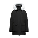 Load image into Gallery viewer, Men&#39;s Grandeur Warm Winter Jacket in Black - (Blue Fox Trim)