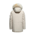 Ladda upp bild till gallerivisning, Men&#39;s Grandeur Warm Winter Jacket in White