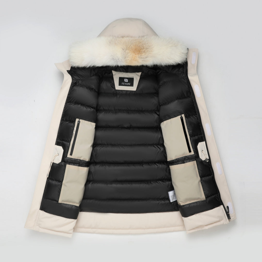 Men's Grandeur Warm Winter Jacket in White