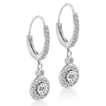 Load image into Gallery viewer, 18k White Gold Violyne Diamond Hoops