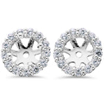 Load image into Gallery viewer, 14K White Gold Zooey Ruby &amp; Diamond Studs