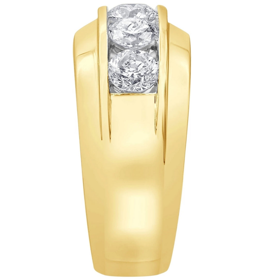 10k Yellow Gold Elanini Diamond Anniversary Wedding Ring