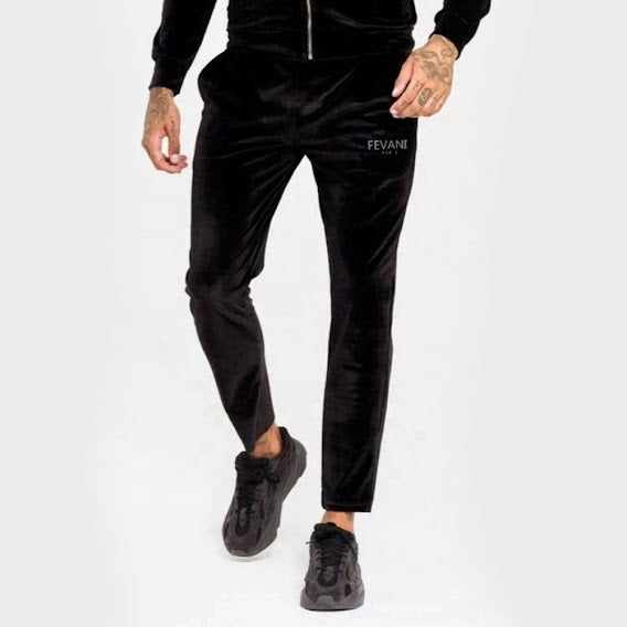 Pantalon de survêtement en velours - Noir
